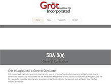 Tablet Screenshot of grotinc.com